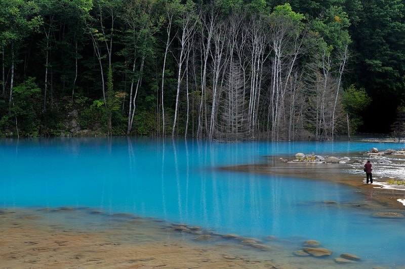11-Голубой пруд на острове Хоккайдо.jpg