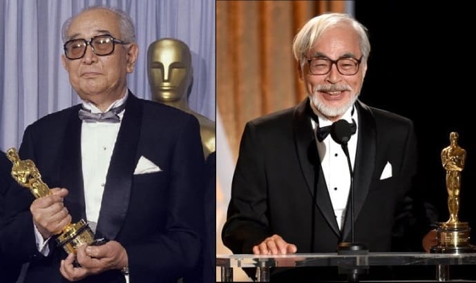 Hayao Miyazaki və Akira Kurasava Oskar mükafatlandırmasında